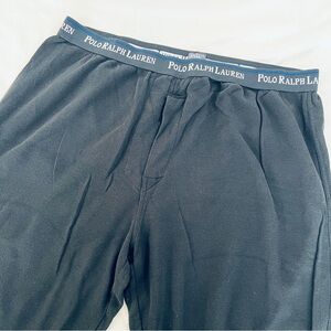 Polo Ralph Lauren Black Thermal Waffle Long Underwesr Lounge Wear Pants size XL